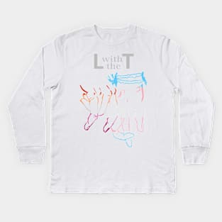 L with the T - Pride Solidarity Kids Long Sleeve T-Shirt